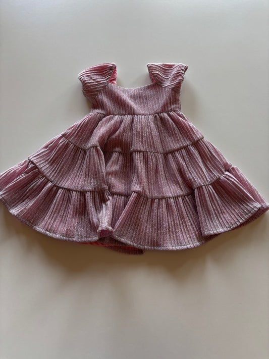 Sparkly Pink & Silver Party Dress
