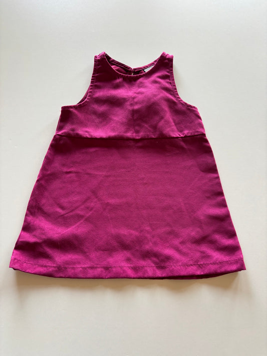 Purple Faux Suede Dress