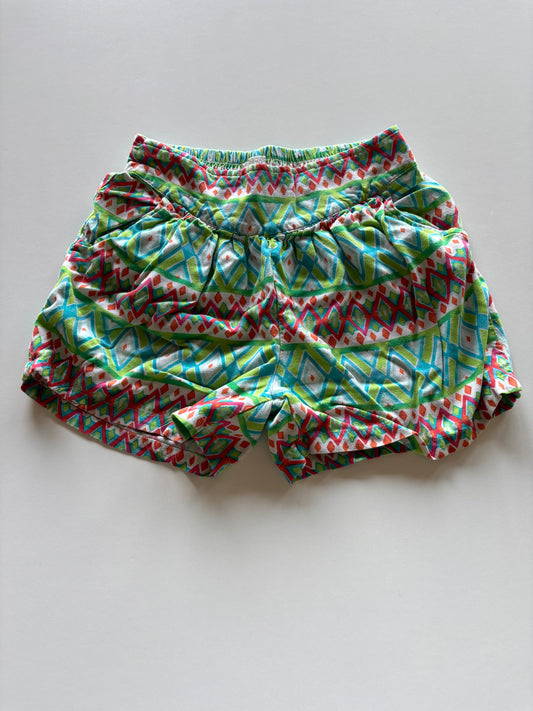 Lightweight Green Patterned Shorts