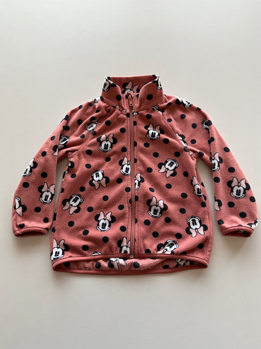 Dusty Pink Minnie Fleece Zip Up