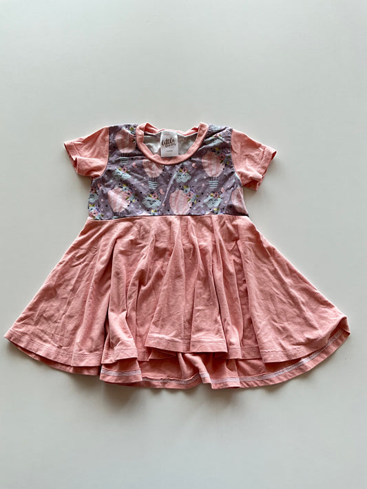 Floral Hot Air Balloon Twirl Dress