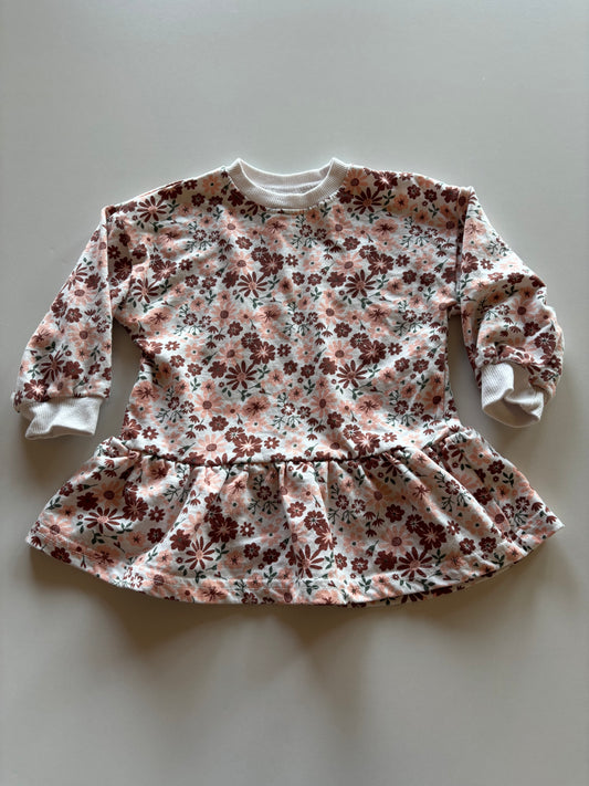 Floral Peplum Sweater