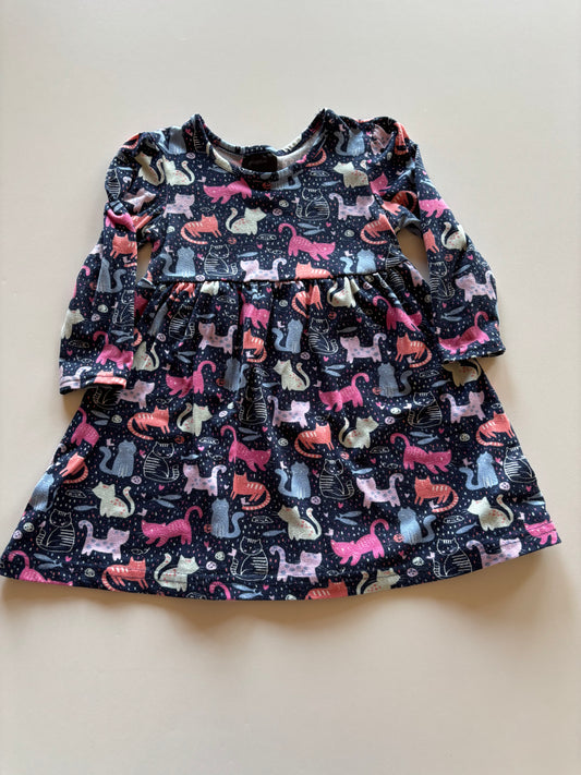 Navy Kitties Dress