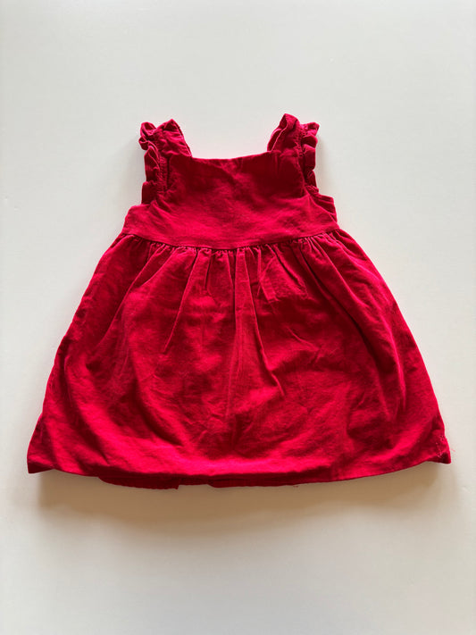 Red Corduroy Dress