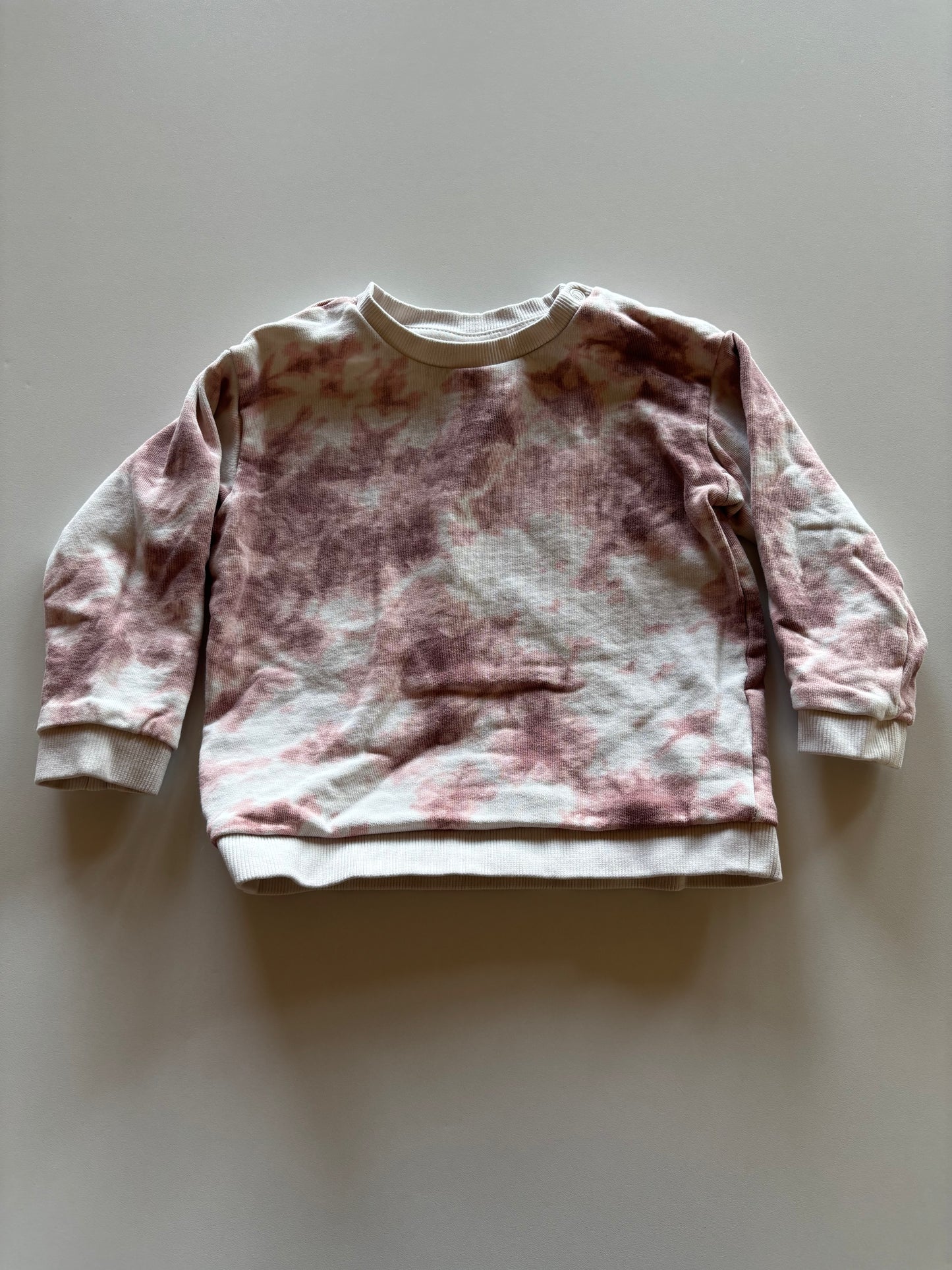 Pink Tie Dye Crewneck Sweater