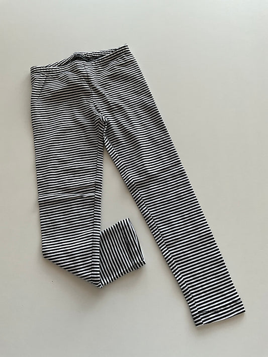 Black & White Striped Leggings