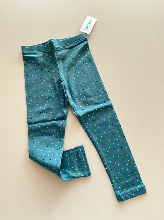 BNWT Turquoise Polka Dot Leggings