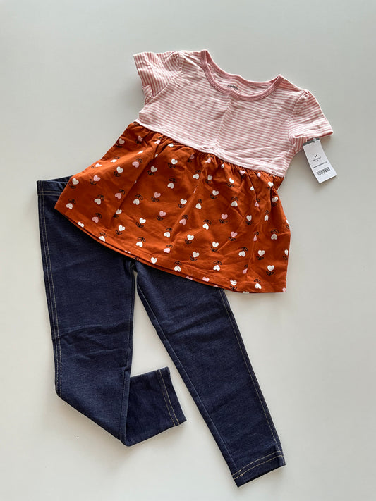 BNWT 2pc Colourblock Tee & Jeggings