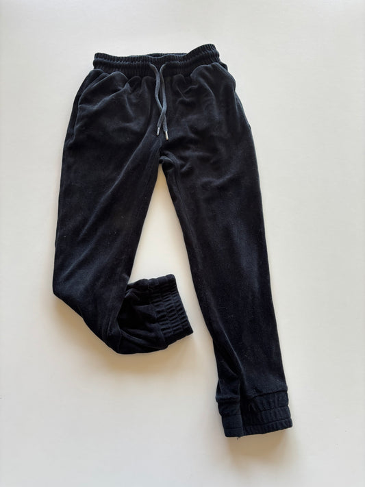 Black Velour Joggers