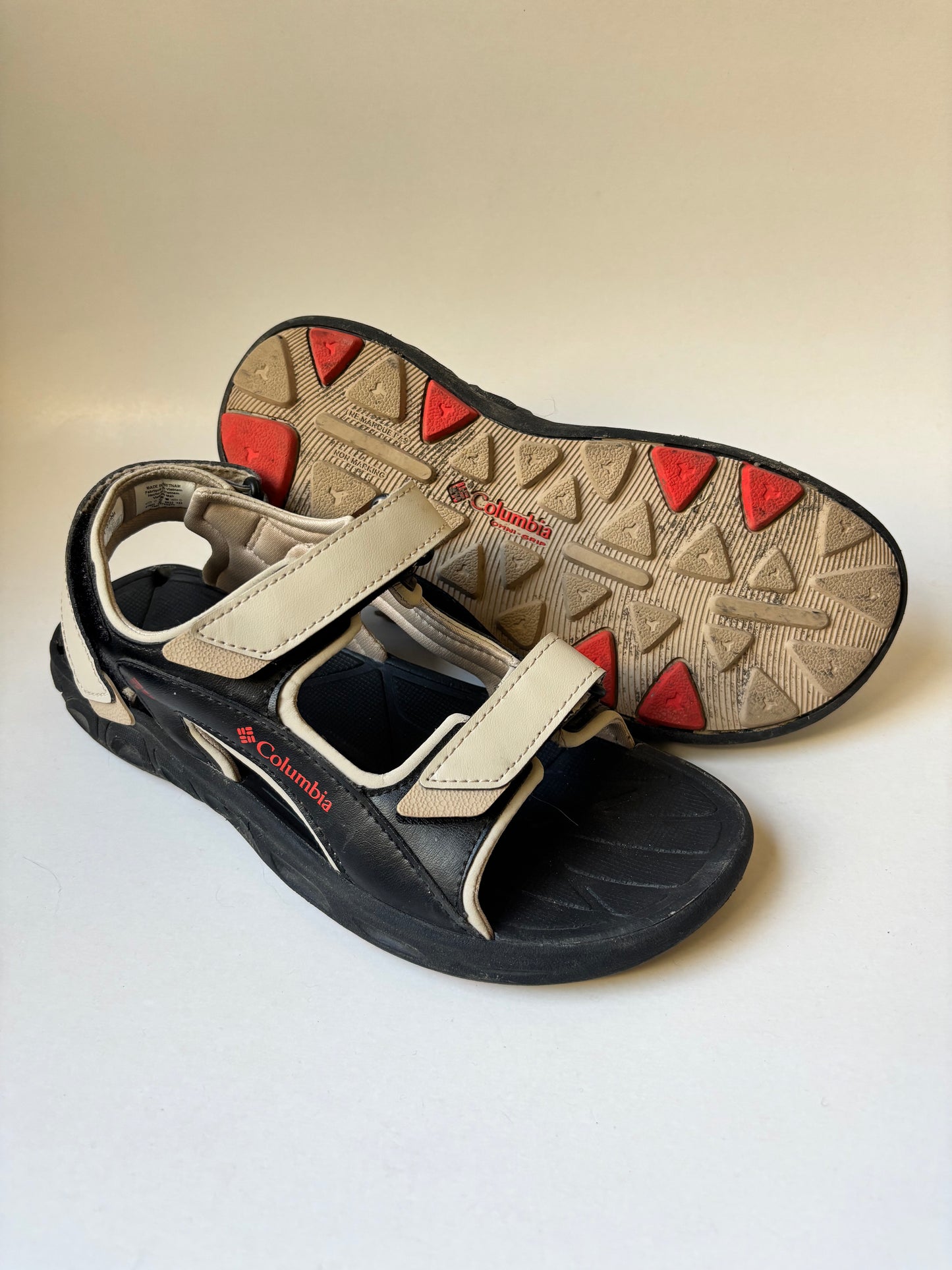 Black & Tan Columbia Sandals