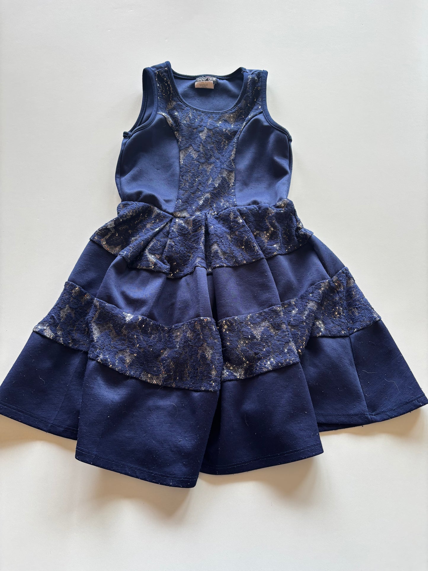 Navy & Silver Party Dress