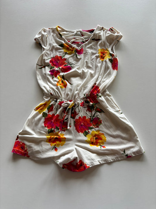 Ivory Floral Romper