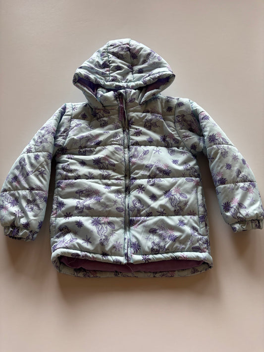 Blue Anna & Elsa Puffer Jacket