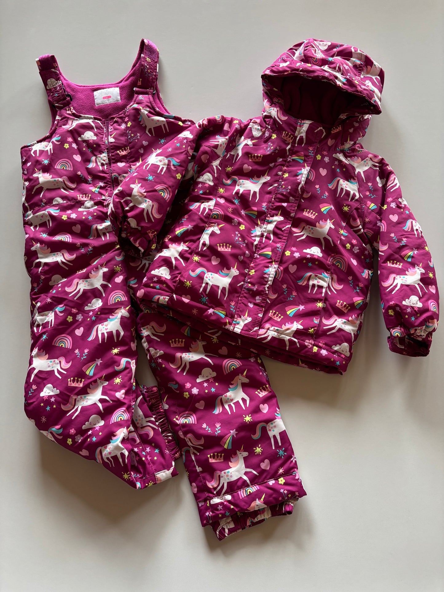 2pc Unicorn Snow Suit