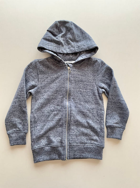 Blue Melange Zip Up