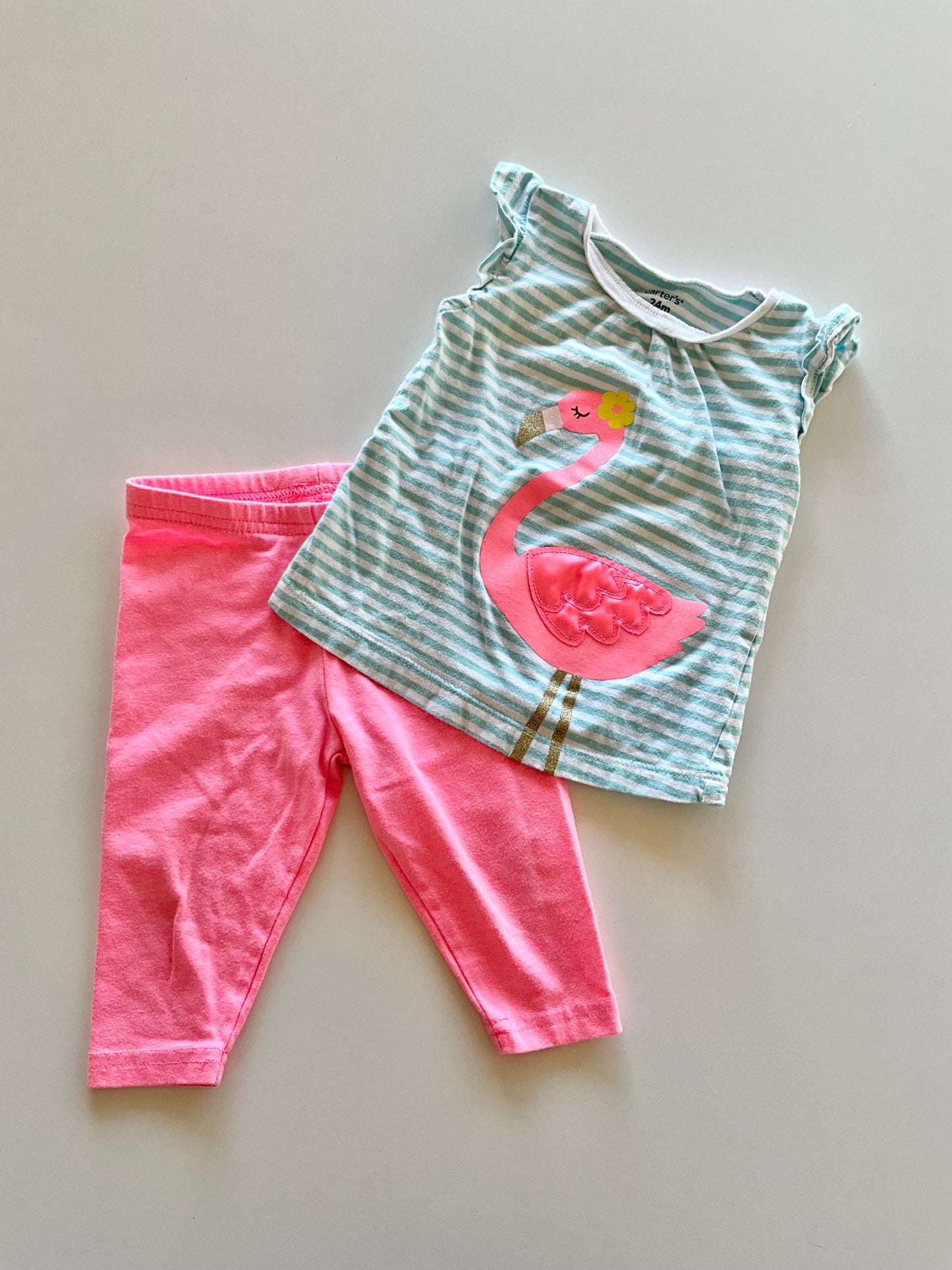 2pc Flamingo Outfit