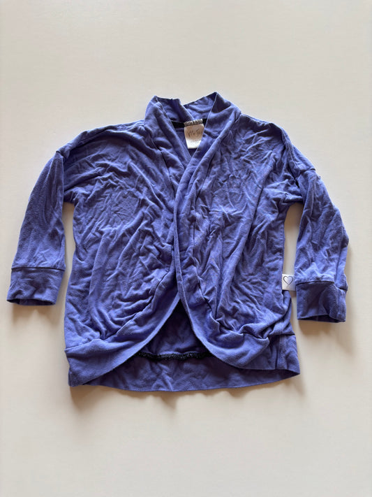 Periwinkle Open Front Cardigan