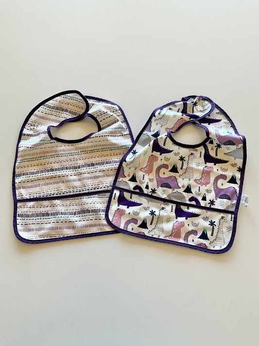 2 Pack Purple Bibs