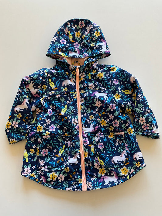 Floral Unicorn Rain Jacket