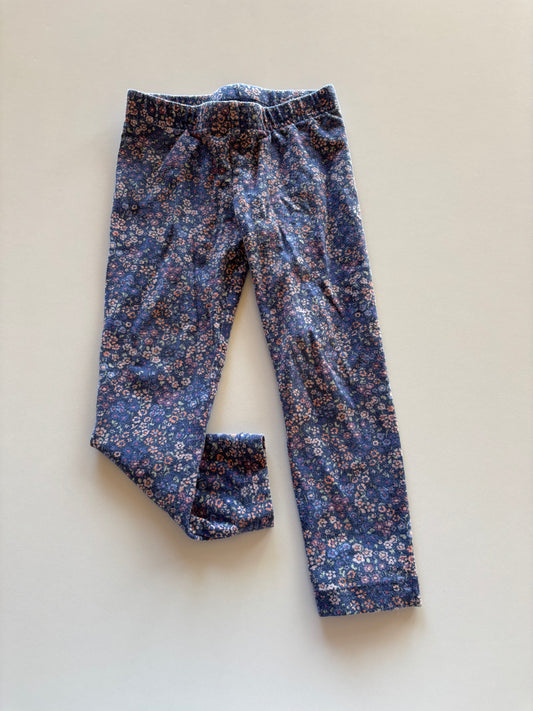 Blue Floral Leggings
