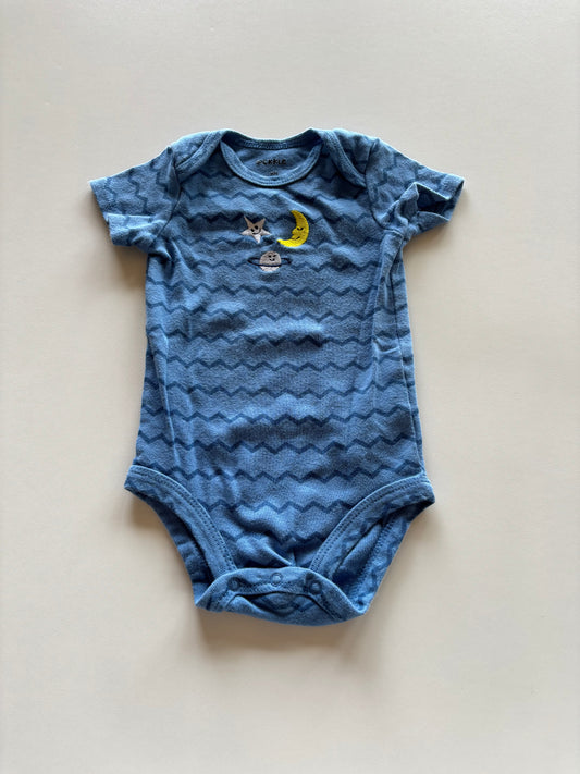 Blue Zig Zag Space Onesie