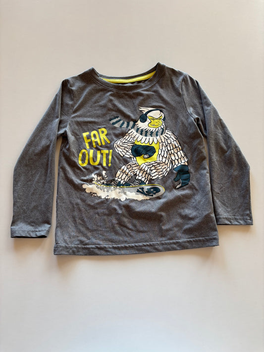 Grey Snowboarding Yeti Shirt