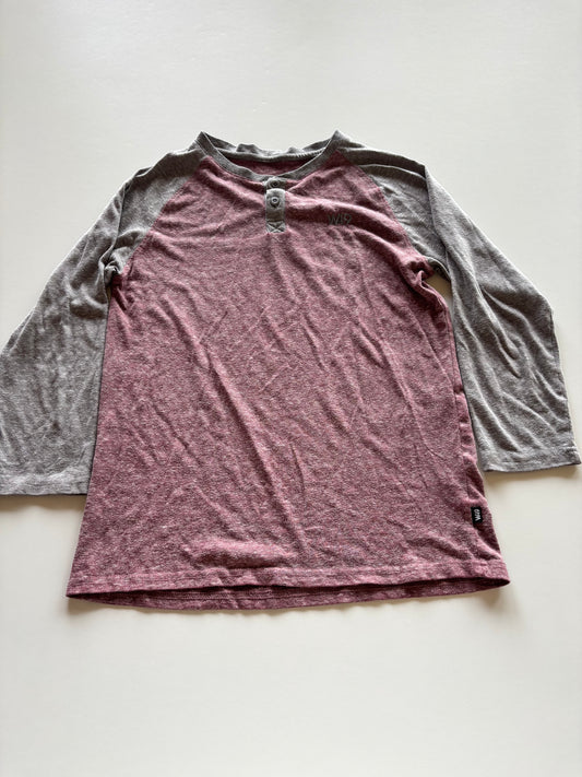 Grey & Maroon Henley