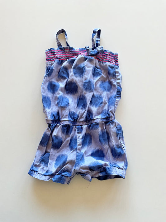 Blue Dotted Romper