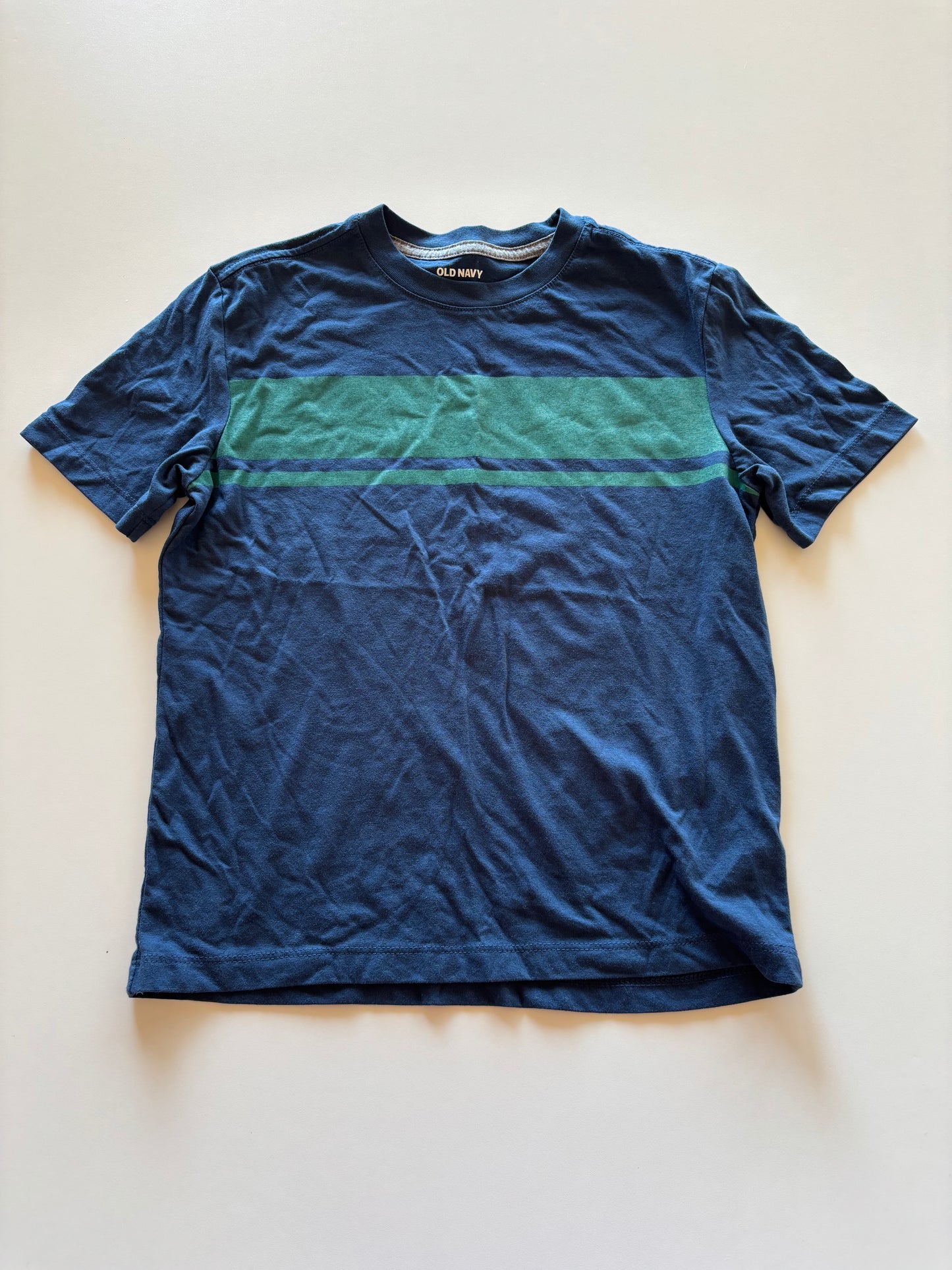 Navy & Green Tee