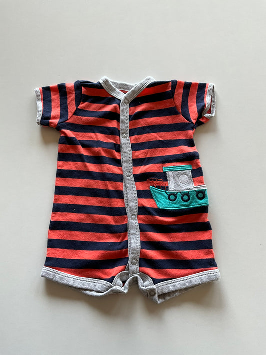 Striped Boat Romper