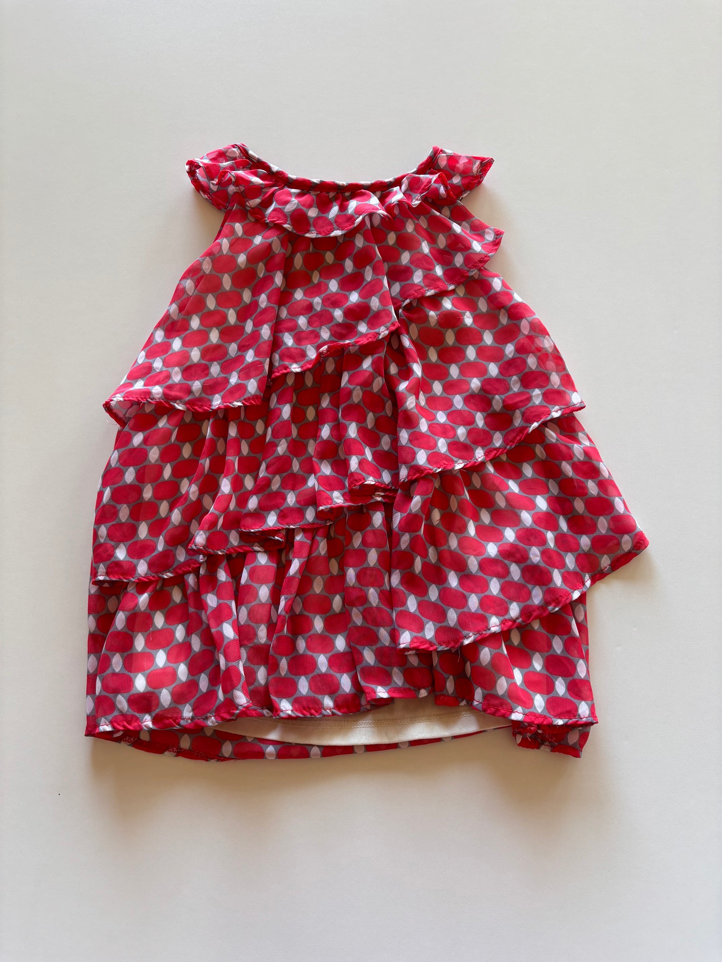 Patterned Tiered Dress