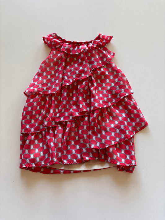 Patterned Tiered Dress