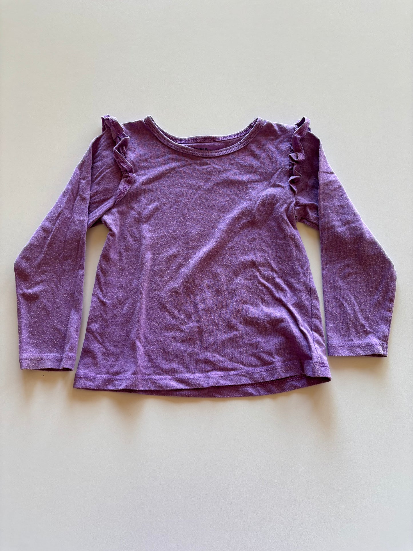 Purple Ruffle Shirt