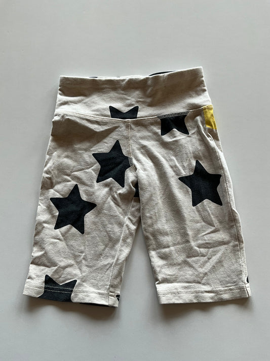 Beige Star Bike Shorts