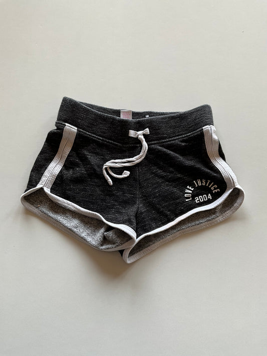 Black Melange with White Shorts
