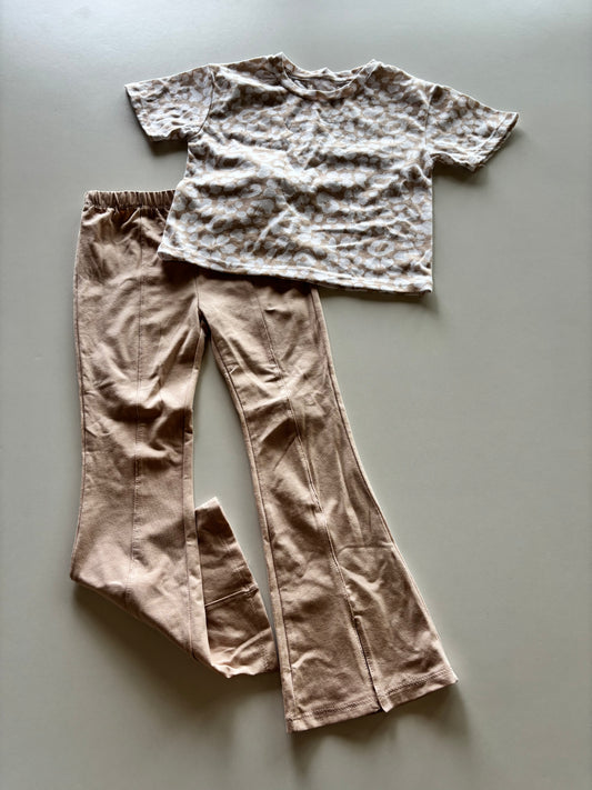 2pc Almond Leopard Set