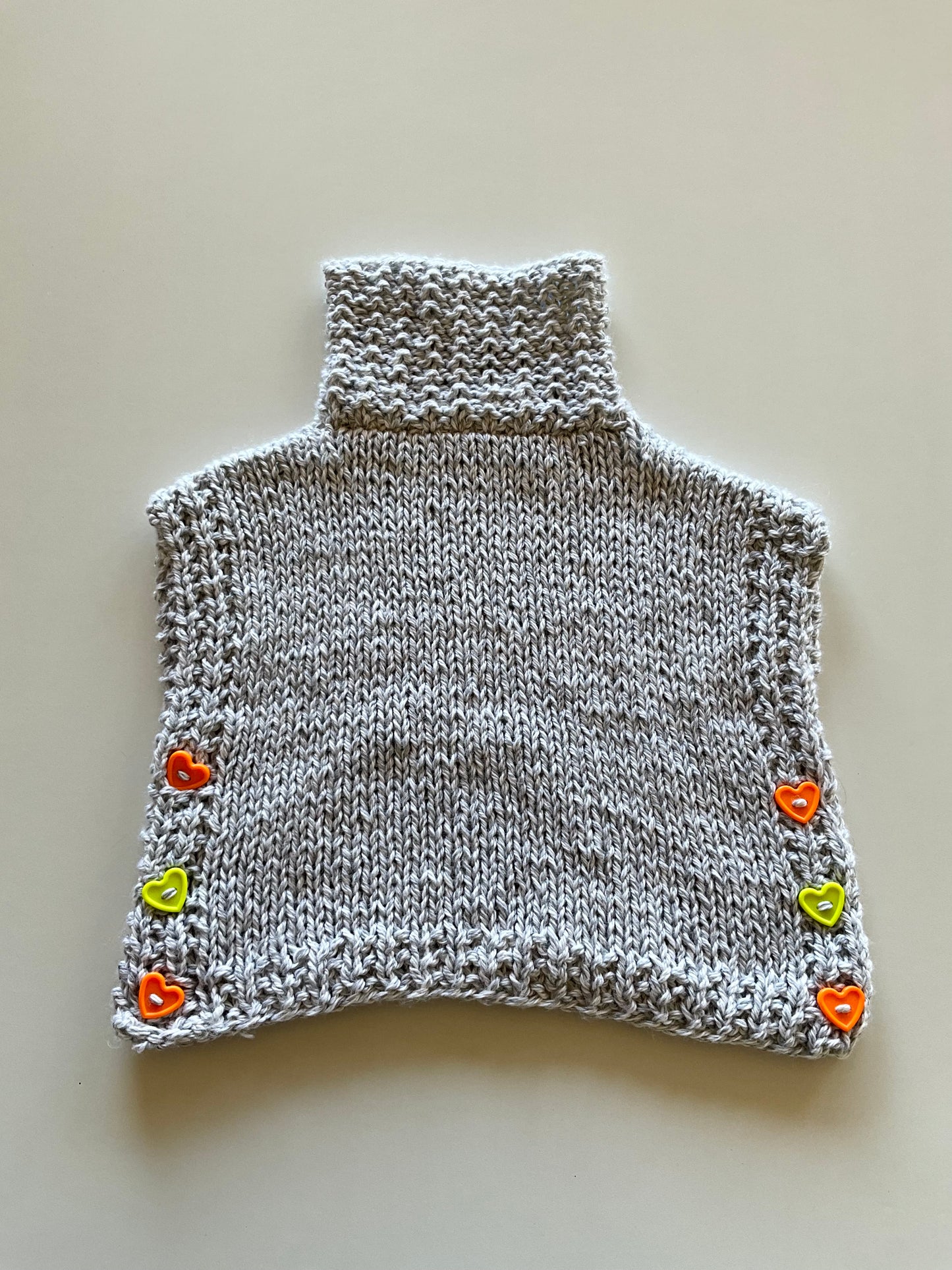 Grey Knit Cowlneck