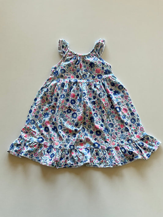 Blue & Pink Floral Dress