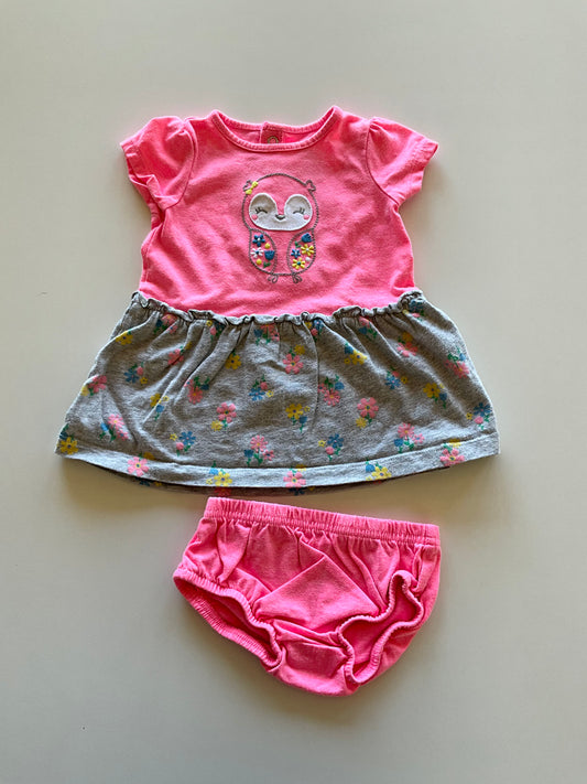 2pc Hot Pink Owl Set