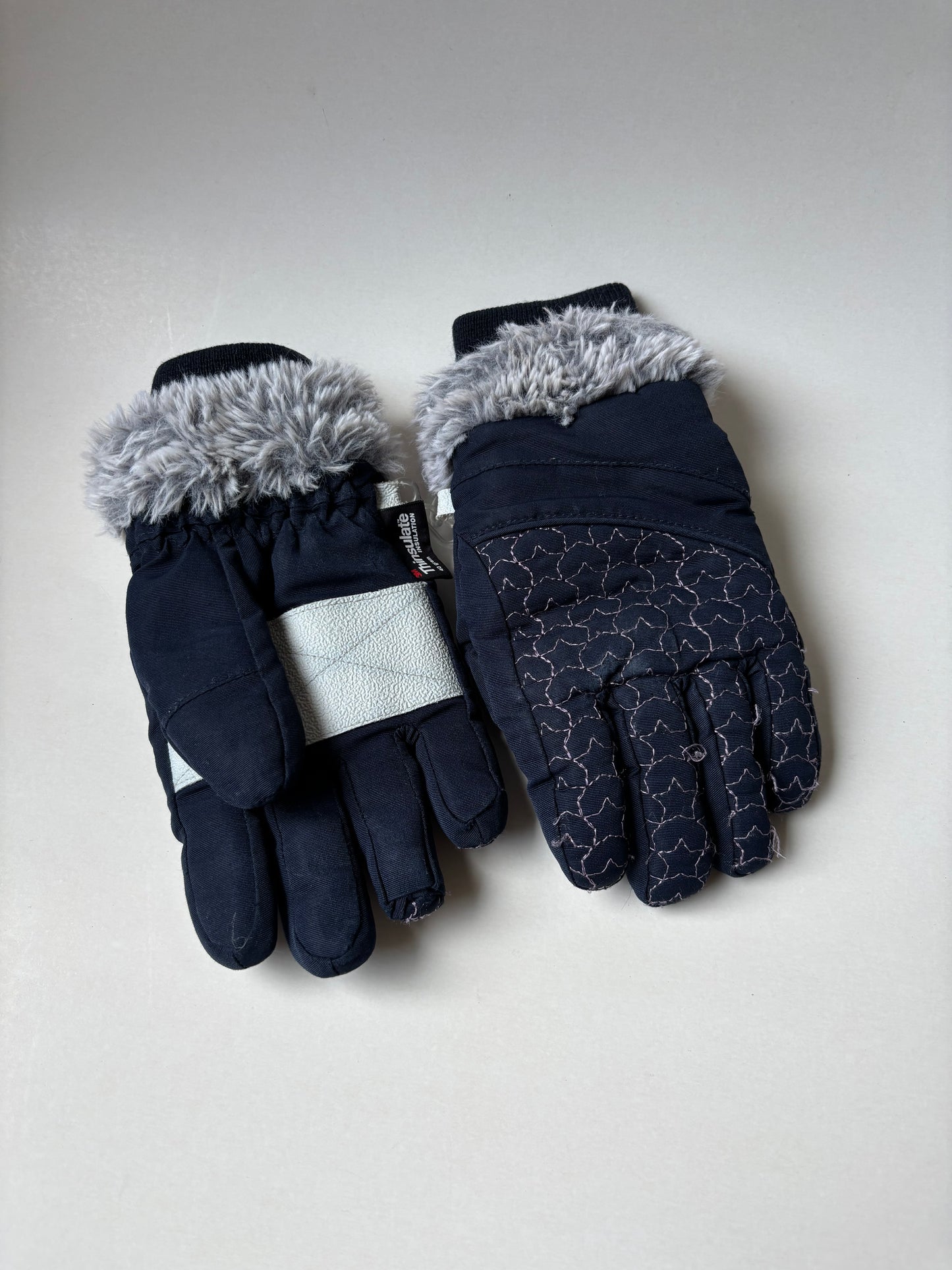 Navy Star Winter Gloves