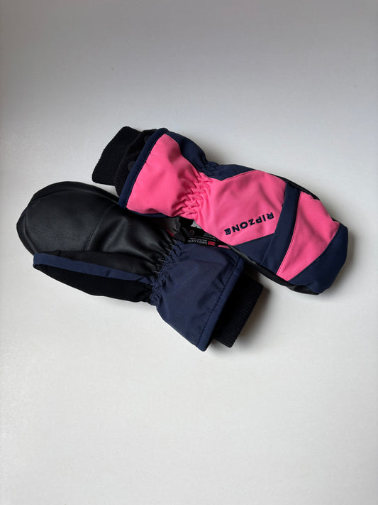 NWOT Pink & Navy Winter Mitts