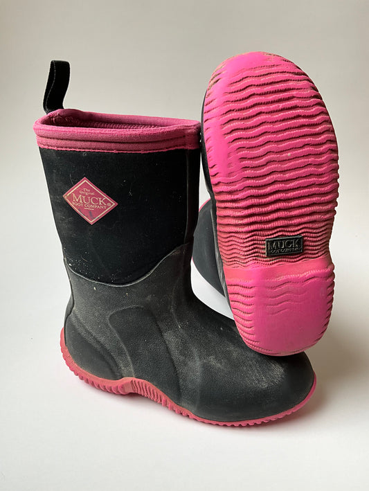Black & Pink Muck Boots