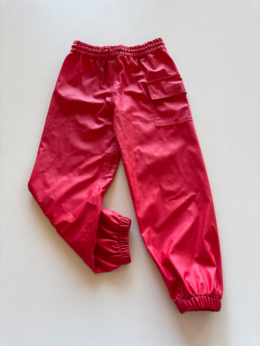 Red Rain Pants
