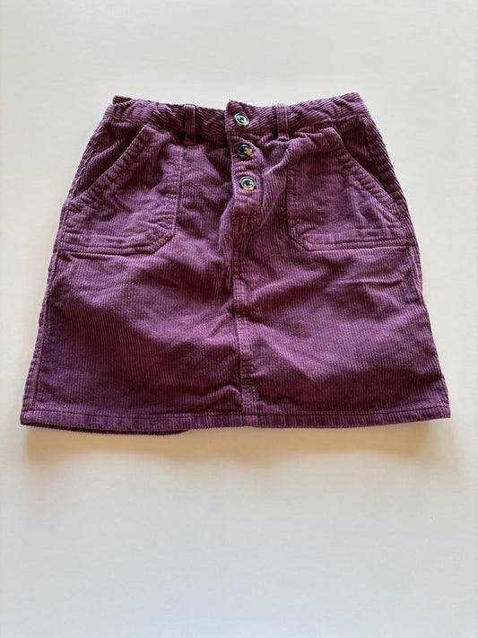 Eggplant Corduroy Skirt