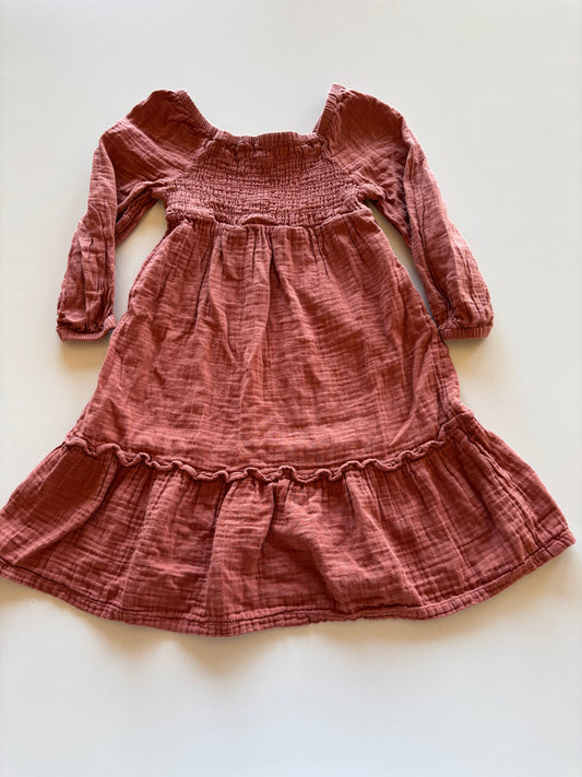Rust Peasant Dress