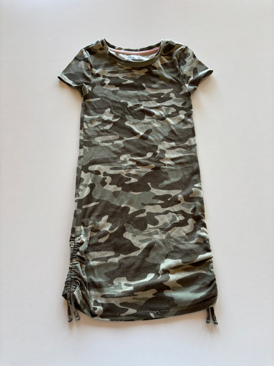 Green Camo Ribbed Dress