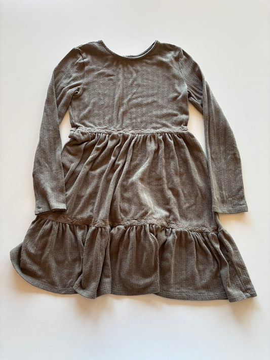 Olive Peasant Dress