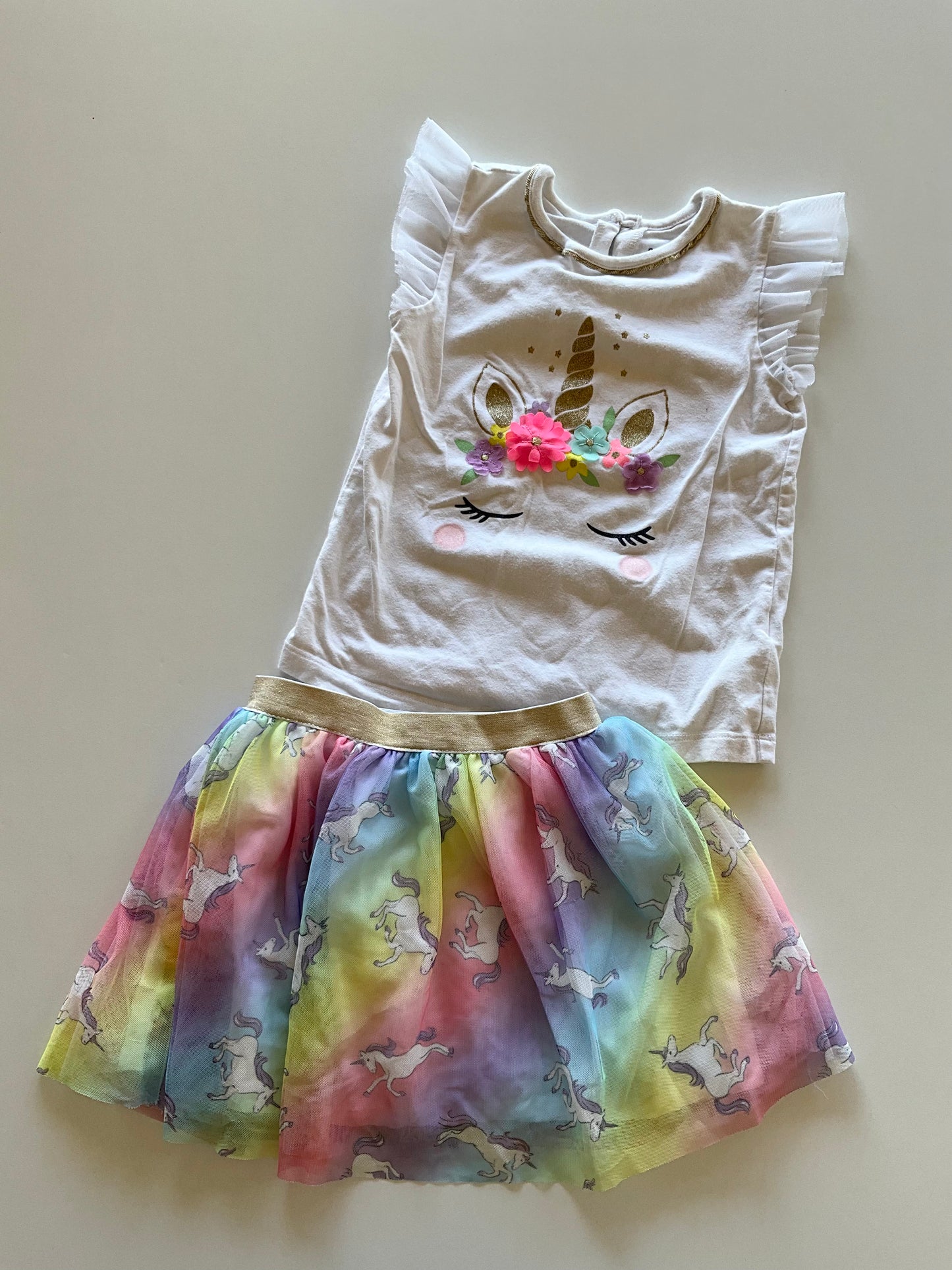 2pc Rainbow Unicorn Set