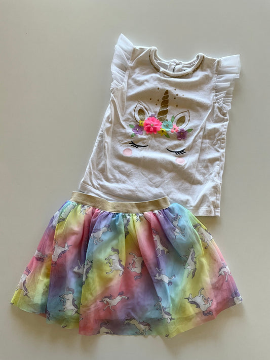 2pc Rainbow Unicorn Set