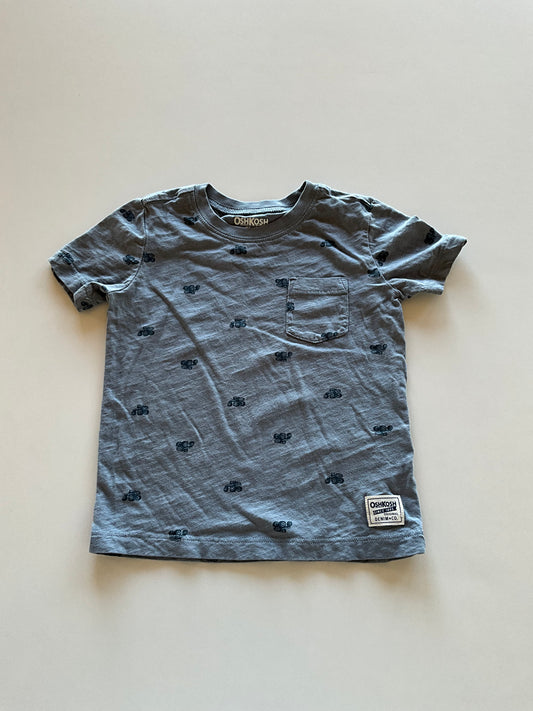 Blue Monster Truck Pocket Tee